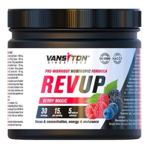 image Передтренувальний комплекс REVUP 450 г Магія ягід ТМ Вансітон / Vansiton