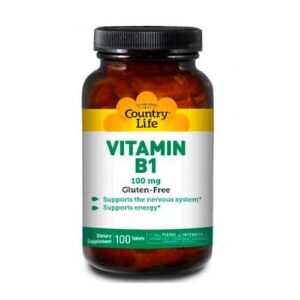 "Vitamin B1 100 mg Country Life tablets"