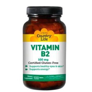 image Vitamin B2 (Вітамін В2) 100 мг 100 таблеток ТМ Кантрі Лайф / Country Life