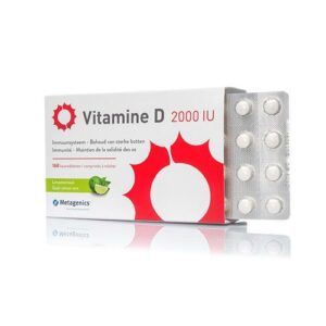 "Vitamin D 2000 IU Metagenics tablet bottle"