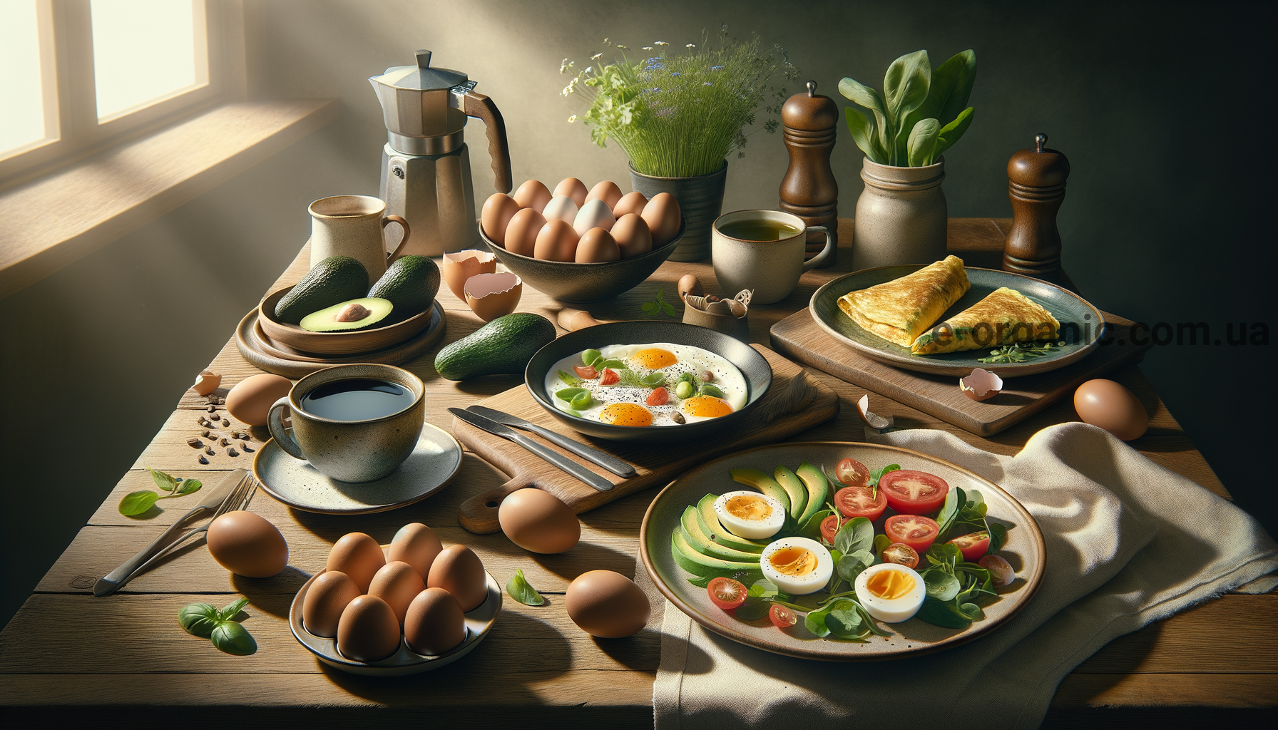 Illustration for section: Роль білків у сніданку для концентрації Яйця Яйця вваж - сніданок для концентрації
