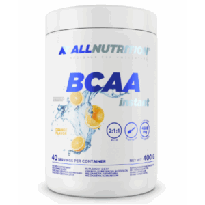 "BCAA Instant - 400g Orange powder container"