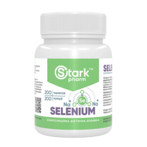 "Selenium - 200 tabs dietary supplement packaging"