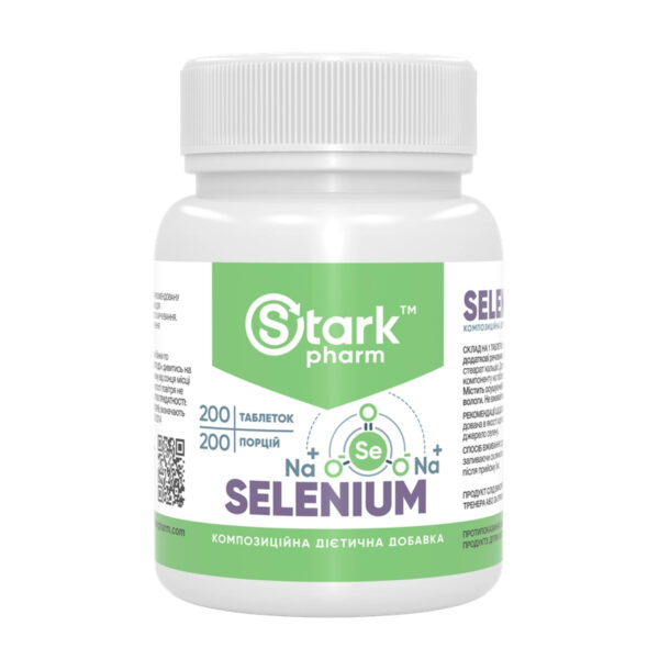 "Selenium - 200 tabs dietary supplement packaging"