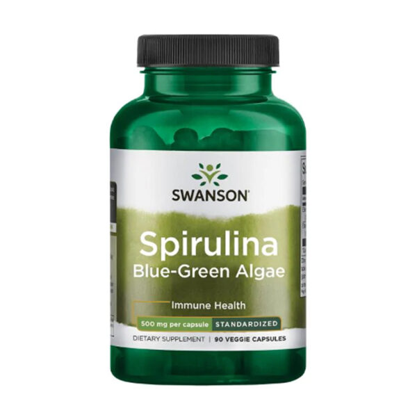 "Spirulina Blue-Green Algae 500mg - 90 veg caps."