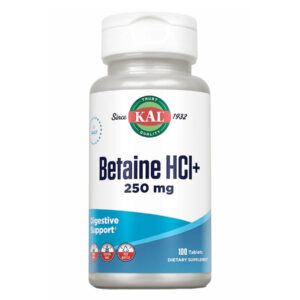 "Betaine HCl Plus 250mg - 100 tabs packaging"
