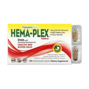 Hema-Plex - 30 tabs (blister) packaging details.