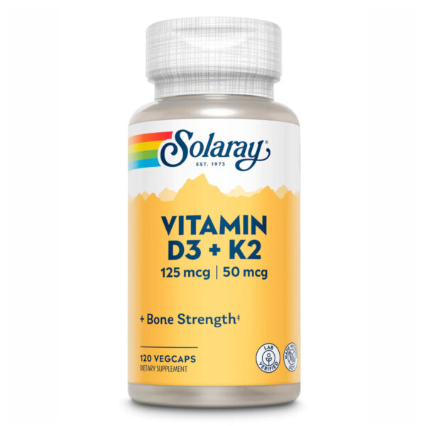 Vitamin D-3 & K-2 - 120 vcaps packaging