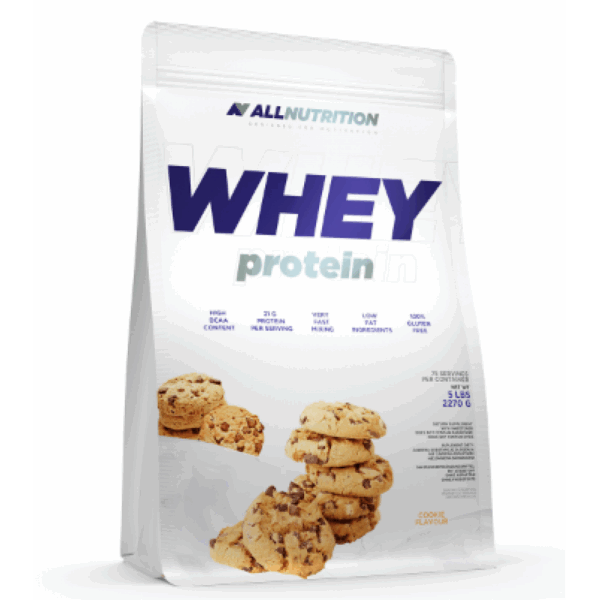 "Whey Protein - 2270g Chocolate Nougat packaging."