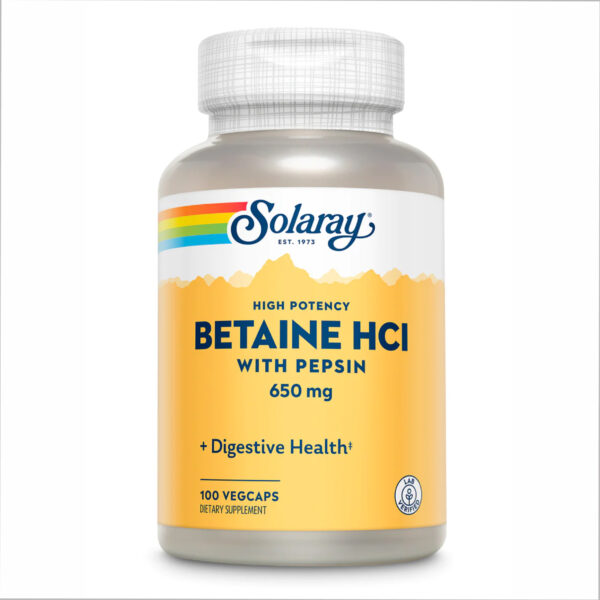 "High Potency Betain HCl with Pepsin"