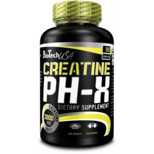 "Creatine pHX - 90caps bottle on display."