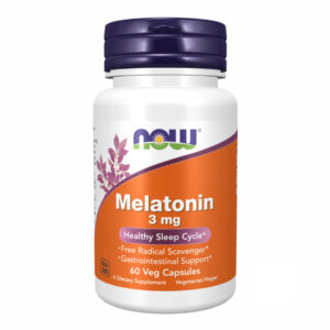 Melatonin 3mg - 60 caps bottle on display.