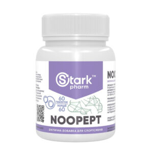 "Stark Noopept 20mg - 60caps product packaging."