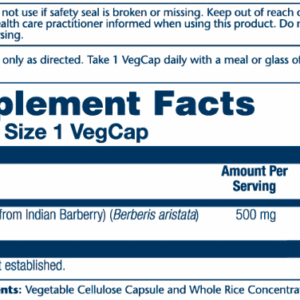 "Berberine 500mg - 60 vcaps продукт"