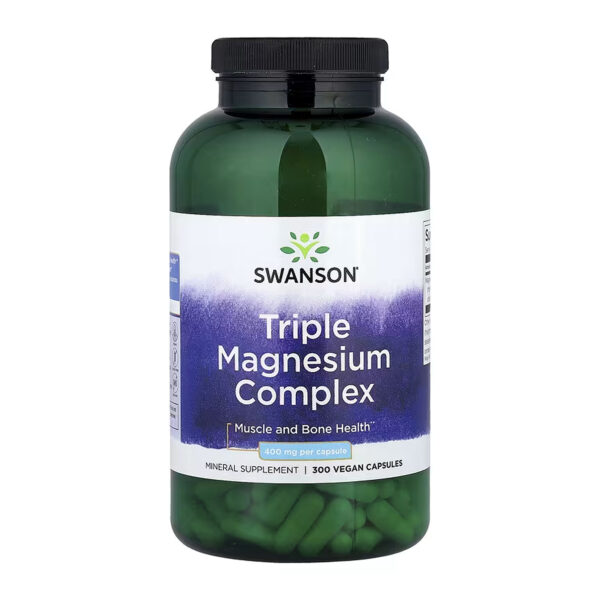 "Triple Magnesium Complex 400mg - 300caps bottle."