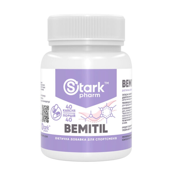 "Stark Bemitil 250 mg - 40 caps packaging"