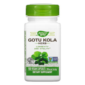 "Gotu Kola Herb - 100 vcaps packaging"