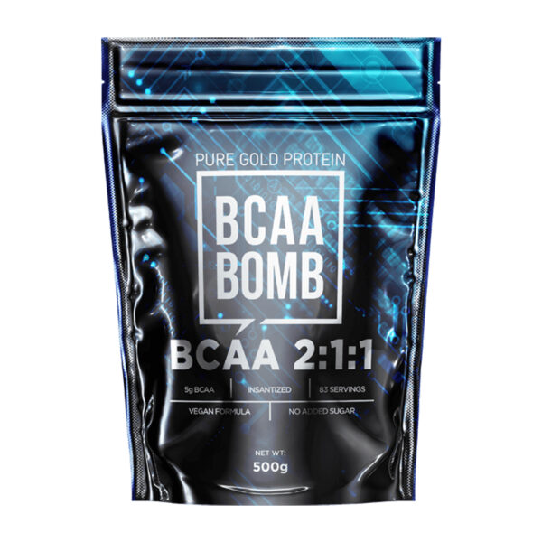 "BCAA Bomb 2-1-1 - 500g Cola packaging"