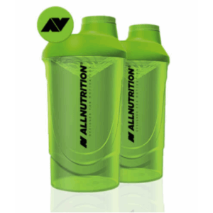 "Shaker - 600ml Grass Green 2LOGO design."