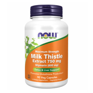 "Milk Thistle Extract 750mg Silymarin 600mg capsules."