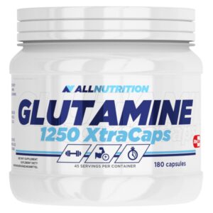"Glutamine 1250 Xtracaps - 180 caps packaging"