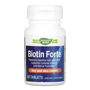 "Biotin Forte 5 mg - 60 tabs packaging"