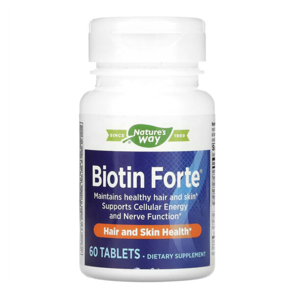 "Biotin Forte 5 mg - 60 tabs packaging"