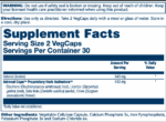 "Adrenal 170mg - 60 vcaps dietary supplement"