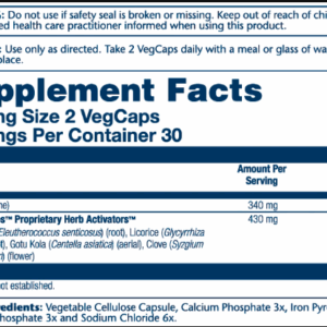 "Adrenal 170mg - 60 vcaps dietary supplement"