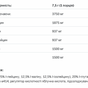 "БЦАА Макс Підтримка - 500г Лимон"
