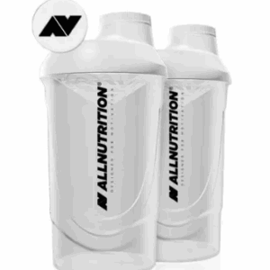 "Shaker - 600ml Opal White 2LOGO design"