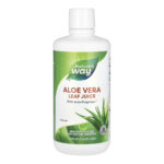"Aloe Vera Leaf Juice - 1000ml bottle."