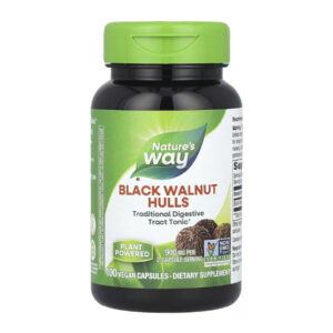 "Black Walnut Hulls - 100 vcaps pack"