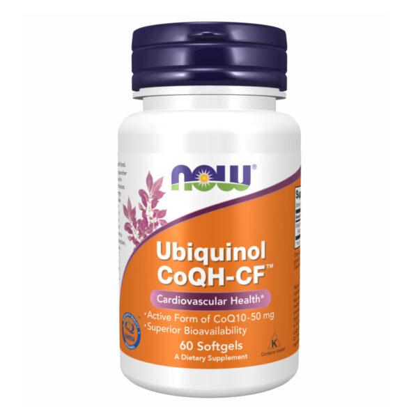 CoQH-CF Ubiquinol - 60 sgels bottle.
