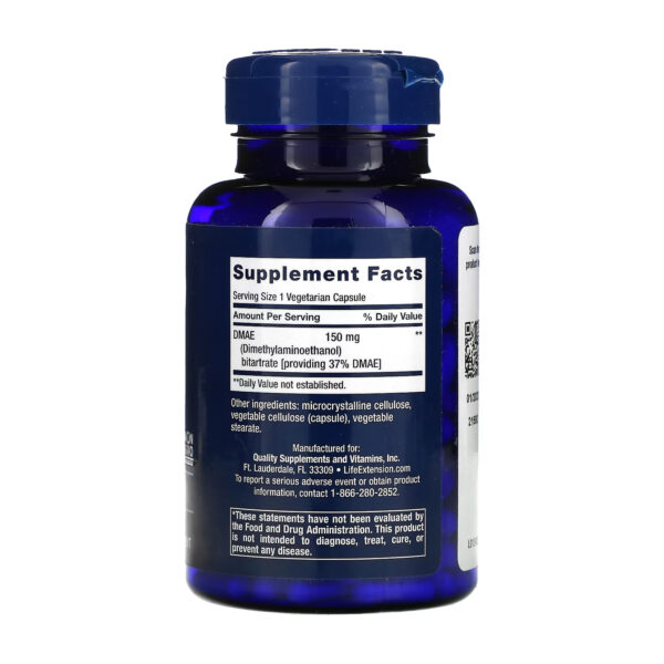 dmae bitartrate 150 mg 200 vegetarian capsules le 94525929993765 540ba4d298