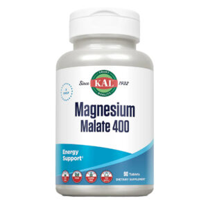 "Magnesium Malate 400mg - 90 tabs bottle."