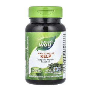 "Kelp - 100 vcaps supplement bottle image."