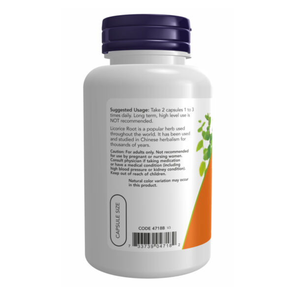 "Licorice Root 450mg - 100 vcaps packaging"