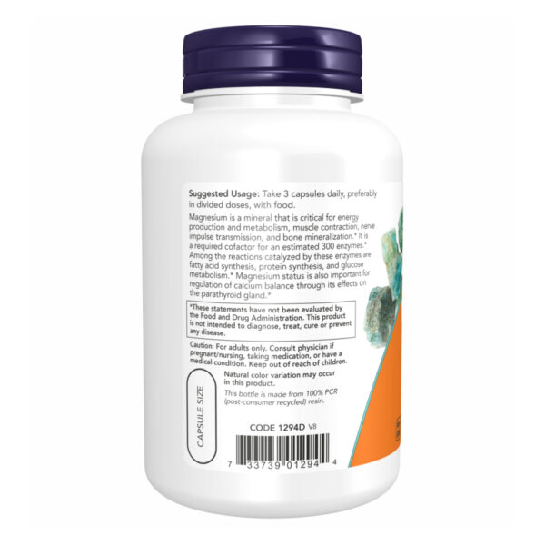 "Magnesium Citrate - 240 vcaps bottle"