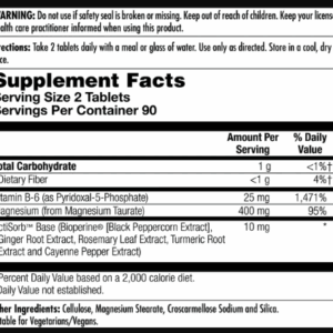 "Magnesium Taurate - 90 tabs bottle"