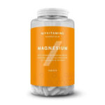 "Magnesium - 90caps dietary supplement bottle"