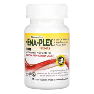 Hema-Plex - 30 tabs dietary supplement packaging.