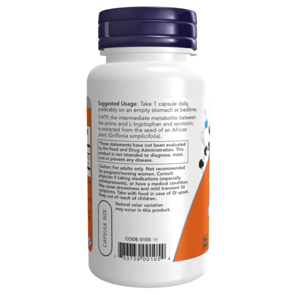 5-HTP 100mg - 60 vcaps bottle image