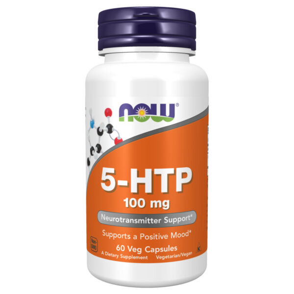 "5-HTP 100mg - 60 vcaps product image."