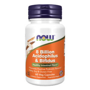 "8 Billion Acidophilus & Bifidus supplement capsules"