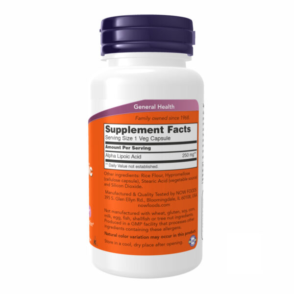 "Alpha Lipoic Acid 250 mg - 60 vcaps"