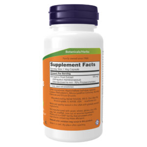 "Astragalus Extract 500mg - 90vcaps package"