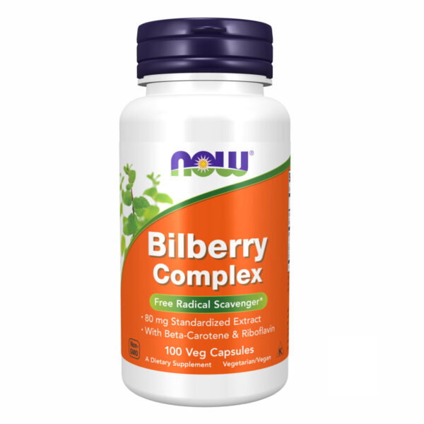 "Bilberry Complex 80mg - 100 vcaps packaging"