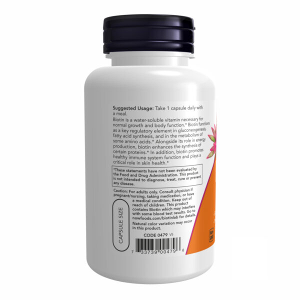 "BIOTIN 10mg (10,000mcg) - 120 vcaps product."