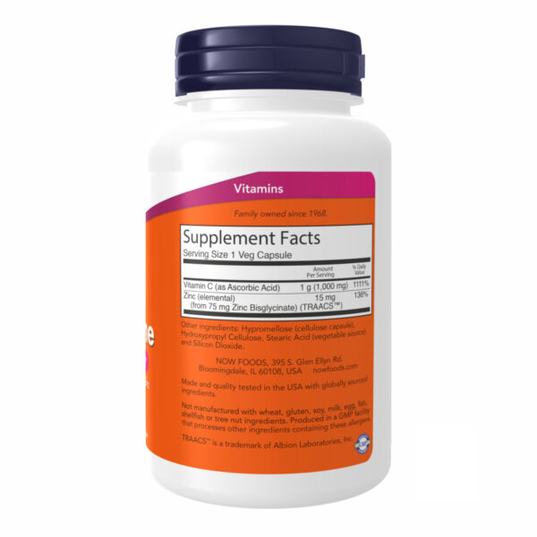 C-1000 Zinc Immune - 90 vcaps packaging